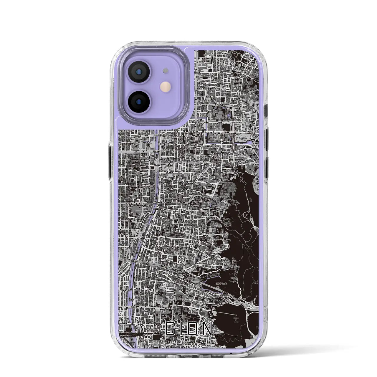 【祇園(京都府)】地図柄iPhoneケース(MagSafeタイプ)