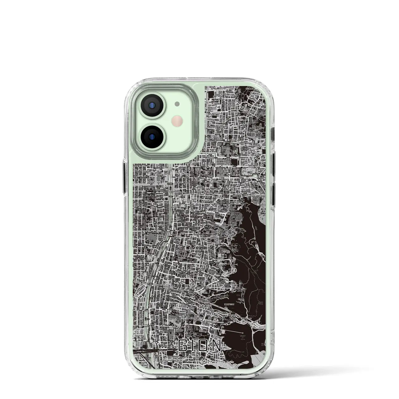 【祇園(京都府)】地図柄iPhoneケース(MagSafeタイプ)