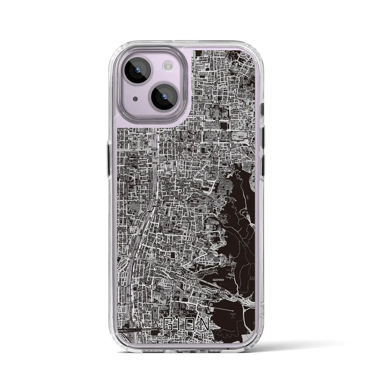 【祇園(京都府)】地図柄iPhoneケース(MagSafeタイプ)