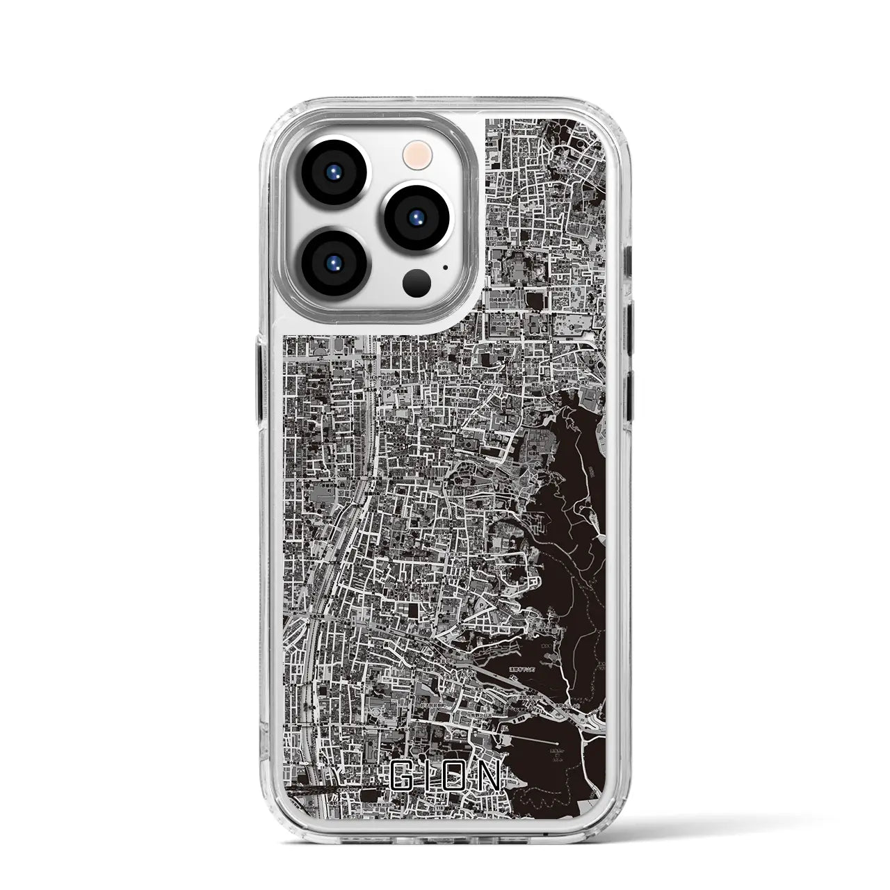【祇園(京都府)】地図柄iPhoneケース(MagSafeタイプ)