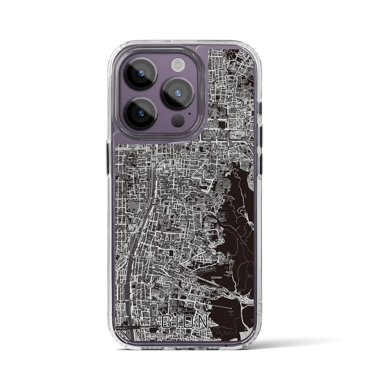 【祇園(京都府)】地図柄iPhoneケース(MagSafeタイプ)