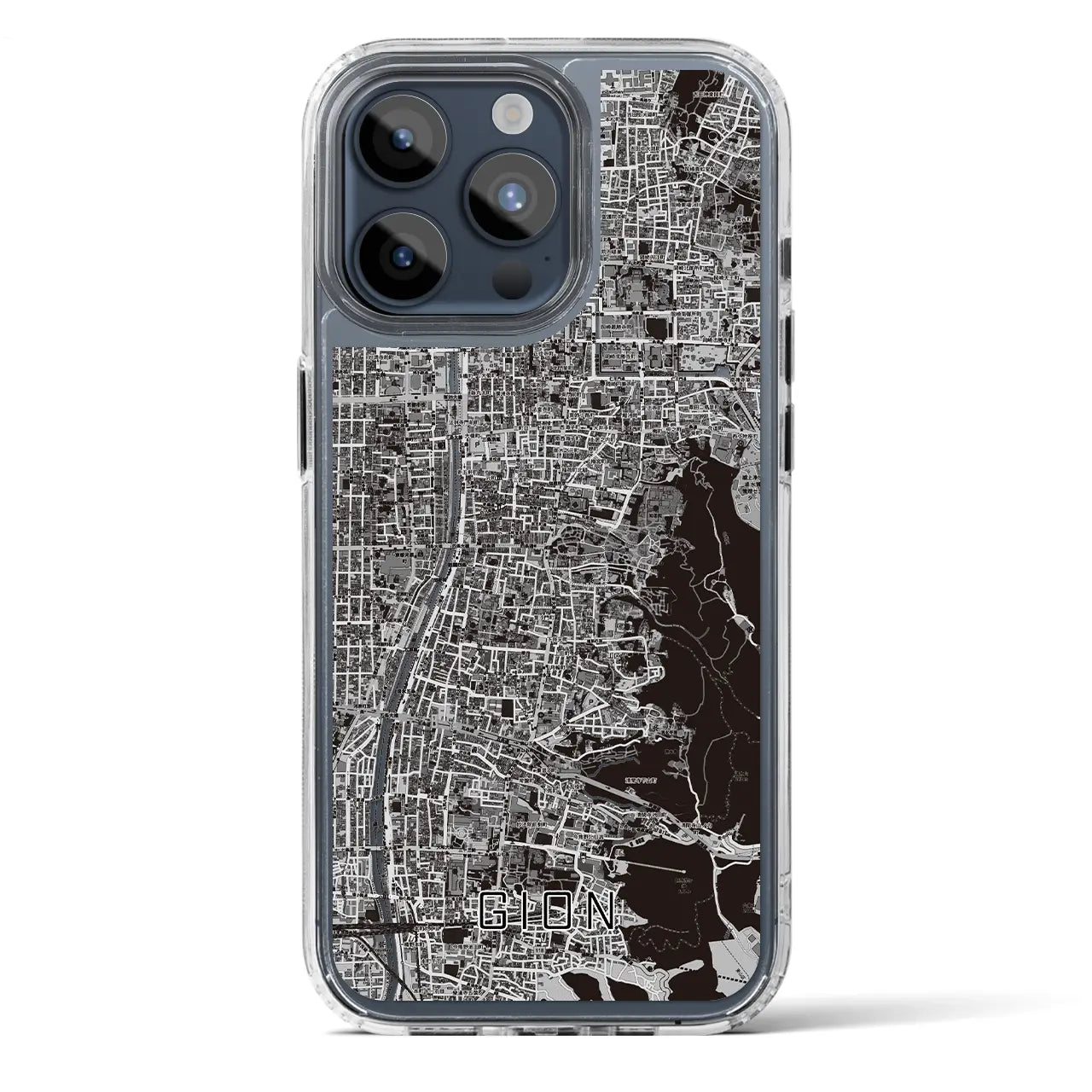 【祇園(京都府)】地図柄iPhoneケース(MagSafeタイプ)