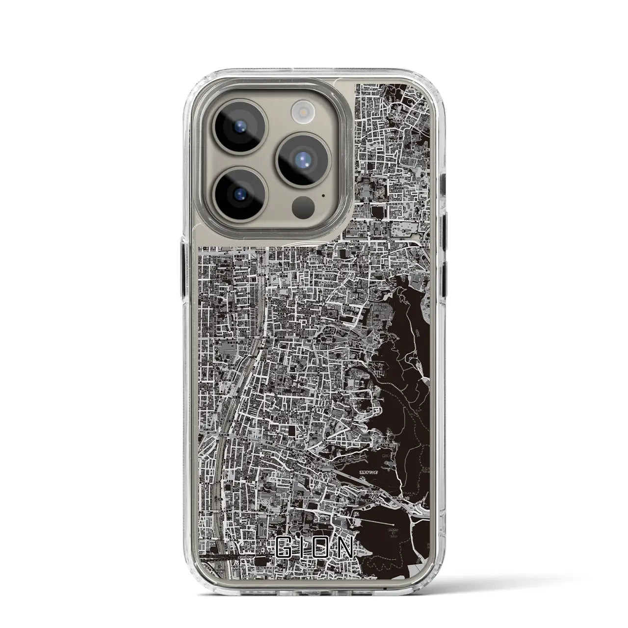 【祇園(京都府)】地図柄iPhoneケース(MagSafeタイプ)