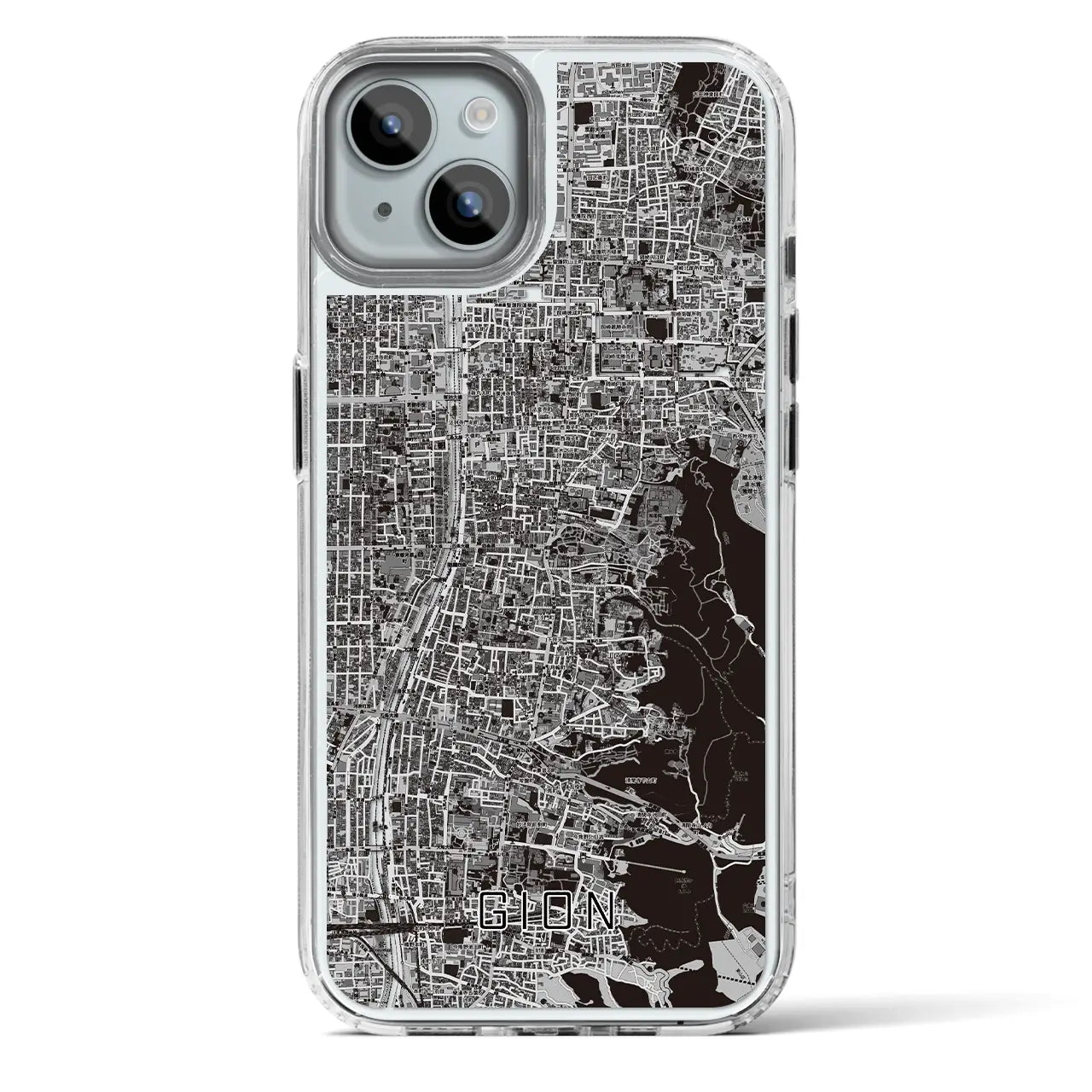 【祇園(京都府)】地図柄iPhoneケース(MagSafeタイプ)