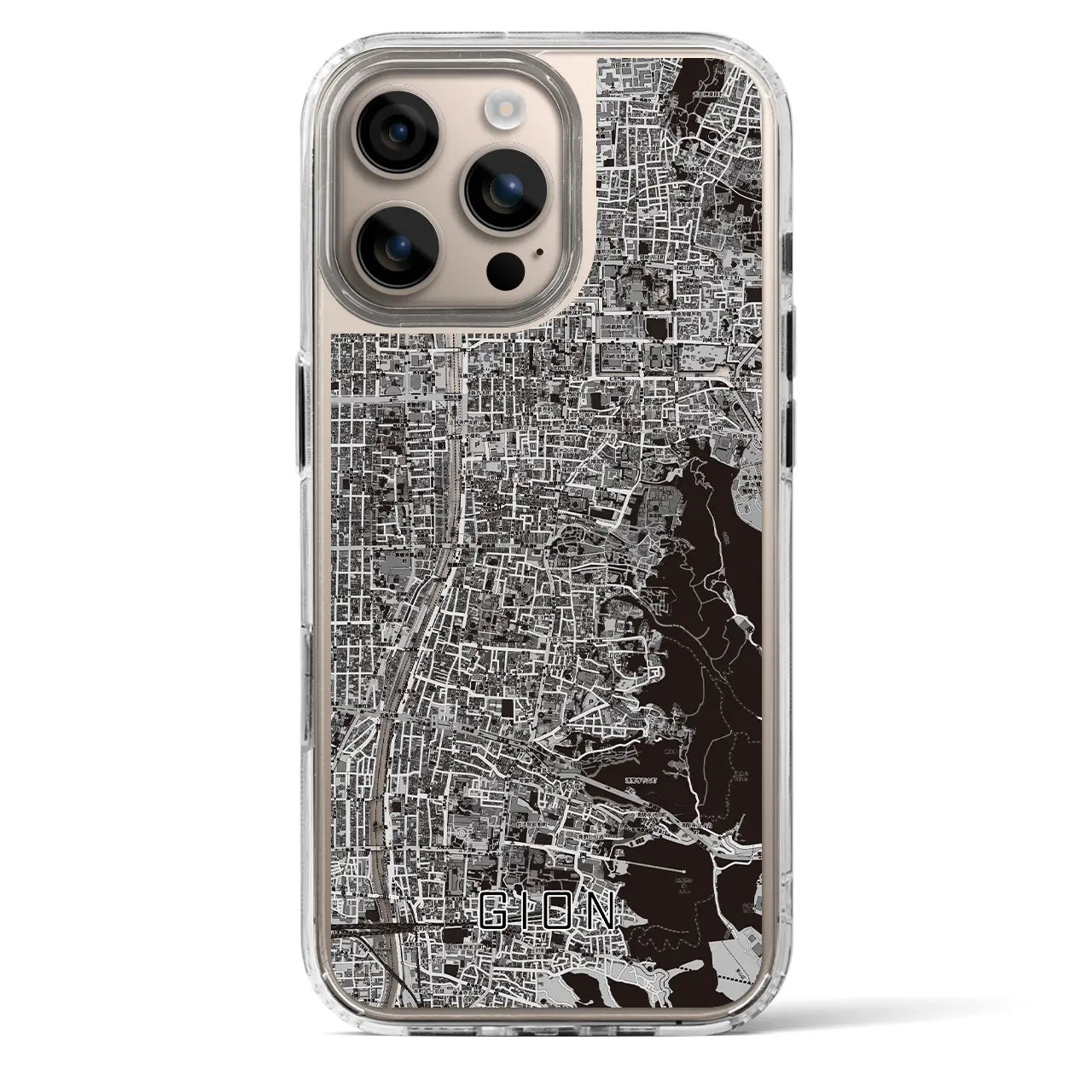 【祇園(京都府)】地図柄iPhoneケース(MagSafeタイプ)