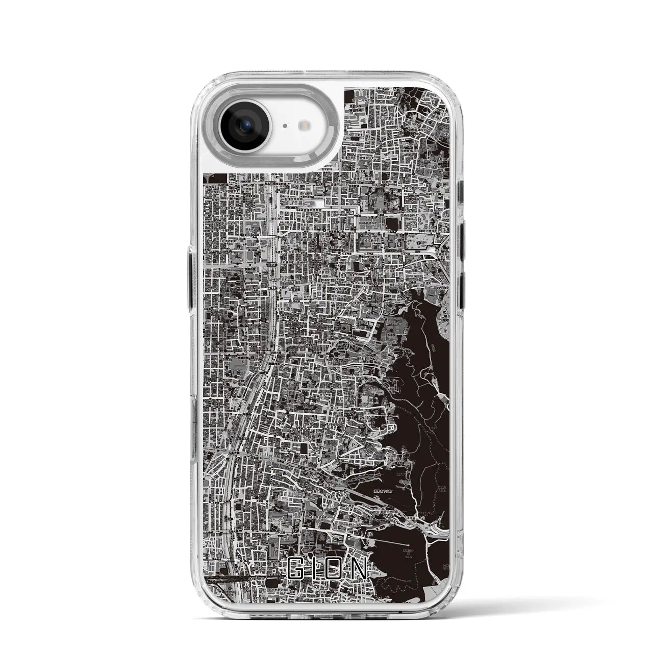 【祇園(京都府)】地図柄iPhoneケース(MagSafeタイプ)