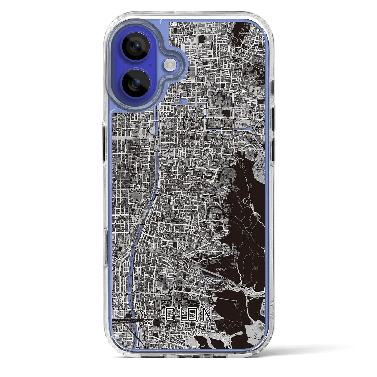 【祇園(京都府)】地図柄iPhoneケース(MagSafeタイプ)