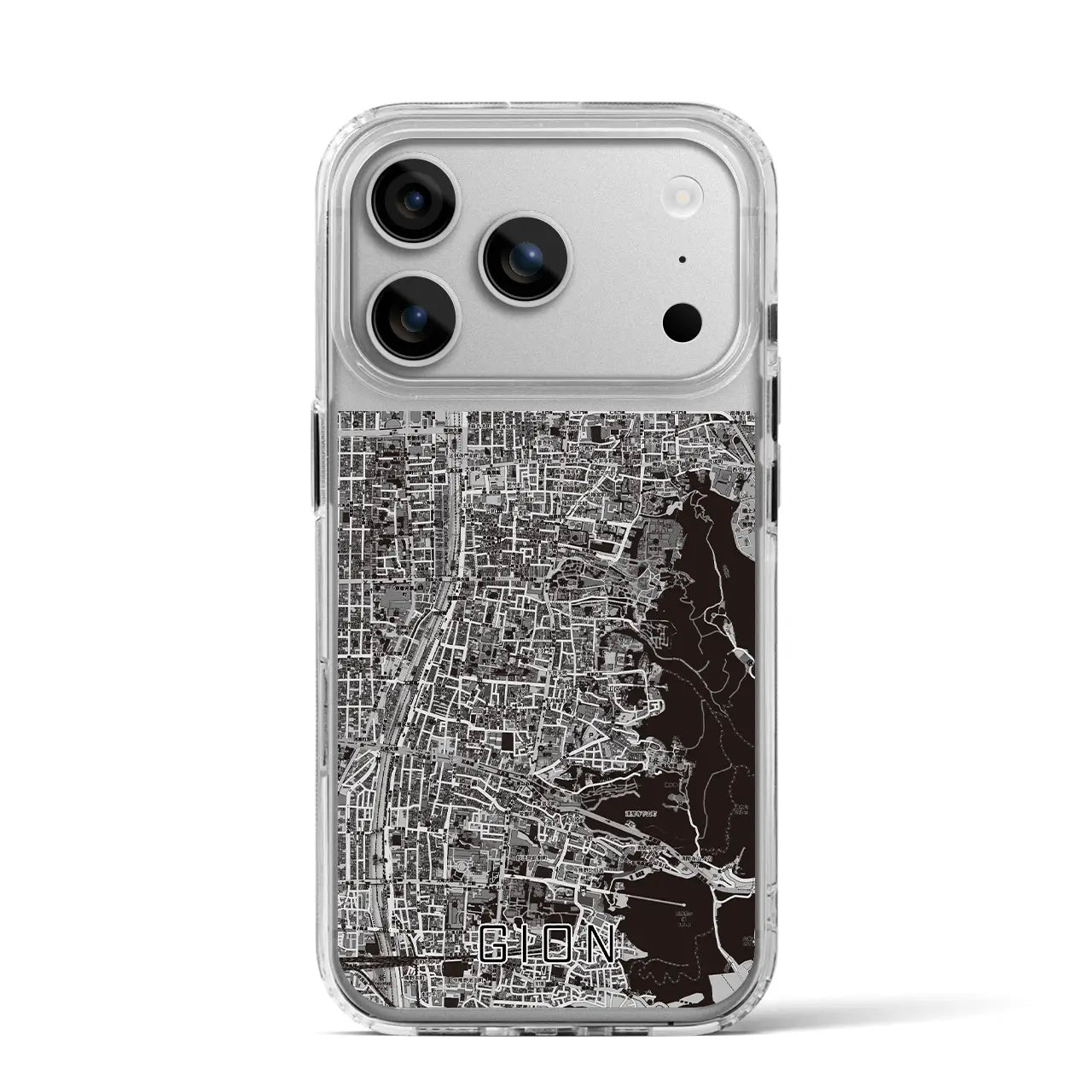 【祇園(京都府)】地図柄iPhoneケース(MagSafeタイプ)