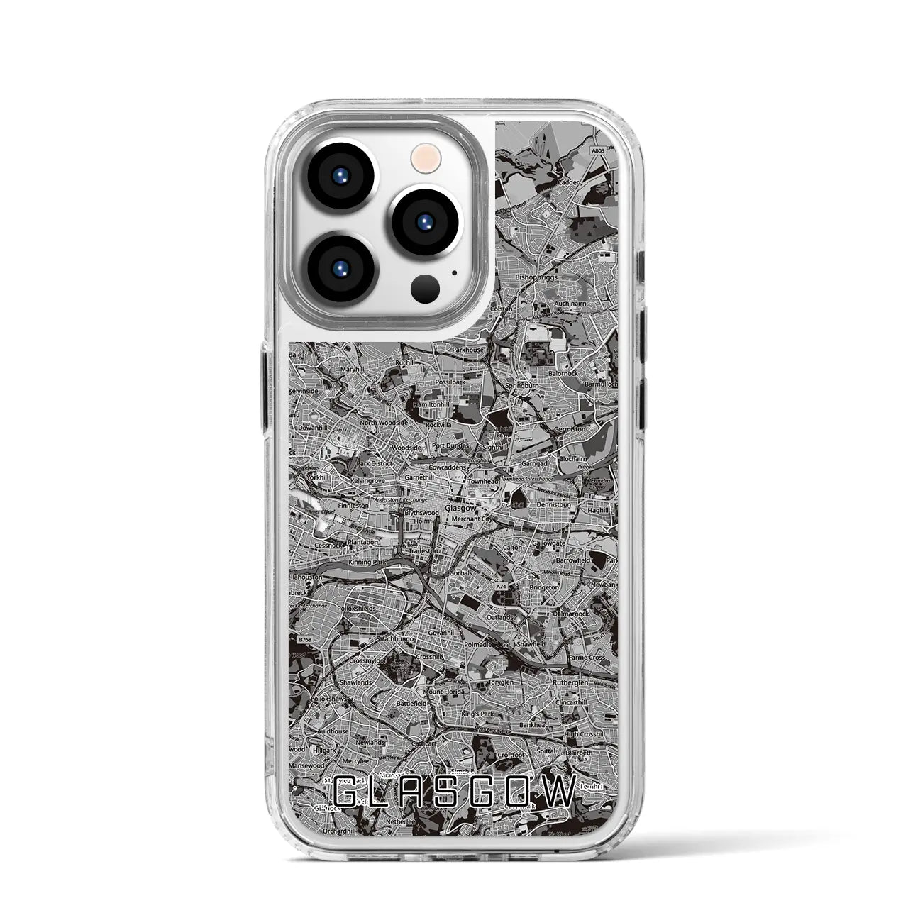 【グラスゴー(イギリス)】地図柄iPhoneケース(MagSafeタイプ)