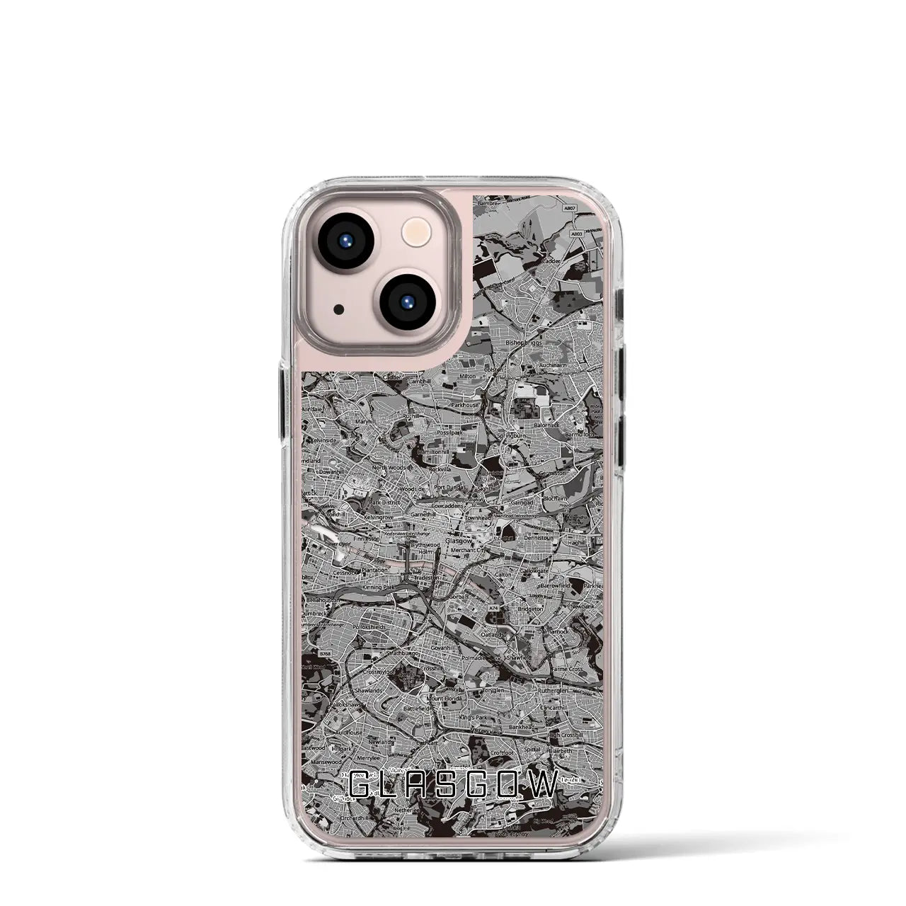 【グラスゴー(イギリス)】地図柄iPhoneケース(MagSafeタイプ)