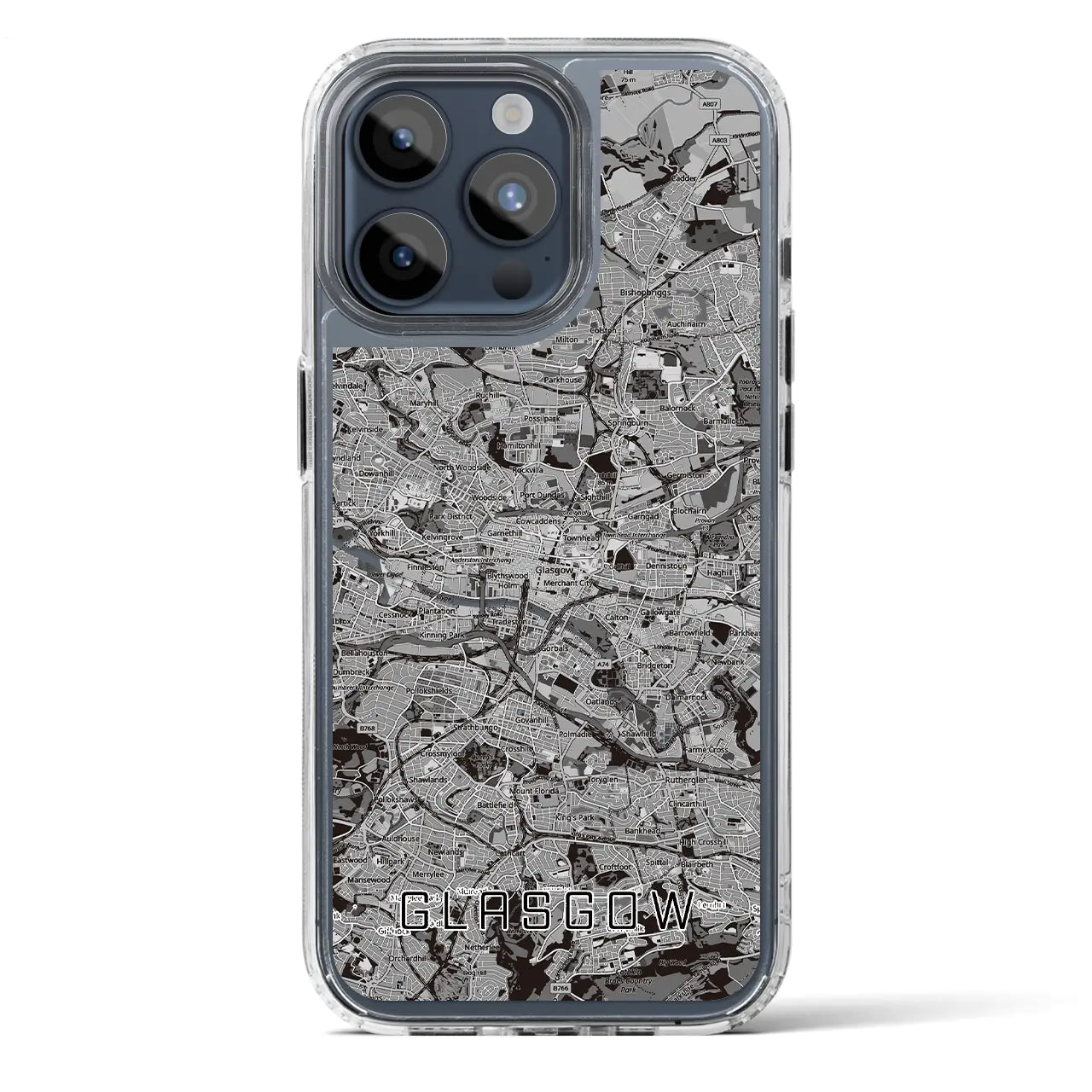 【グラスゴー(イギリス)】地図柄iPhoneケース(MagSafeタイプ)