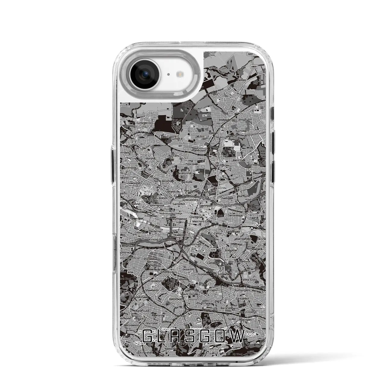 【グラスゴー(イギリス)】地図柄iPhoneケース(MagSafeタイプ)