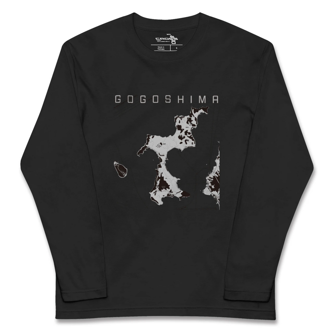 【興居島(愛媛県)】地図柄ロングスリーブTシャツ