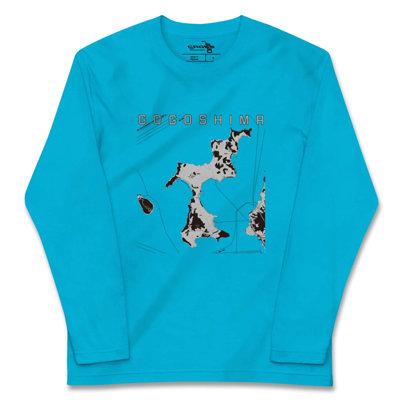 【興居島(愛媛県)】地図柄ロングスリーブTシャツ