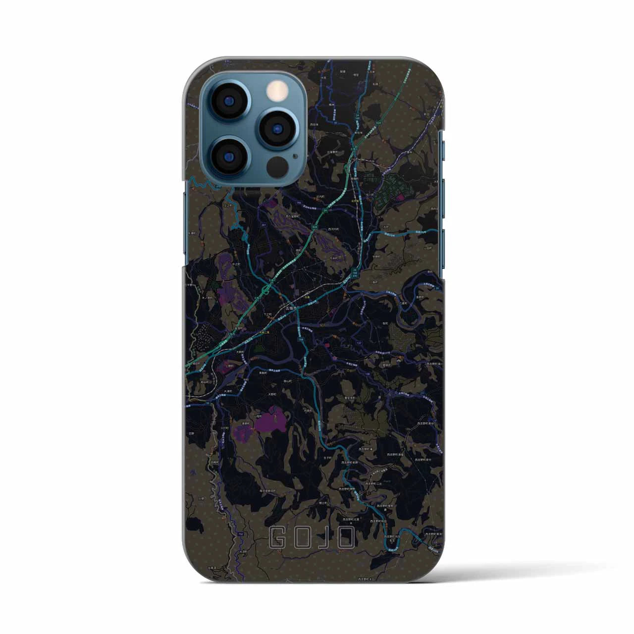 【五條(奈良県)】地図柄iPhoneケース(バックカバータイプ)