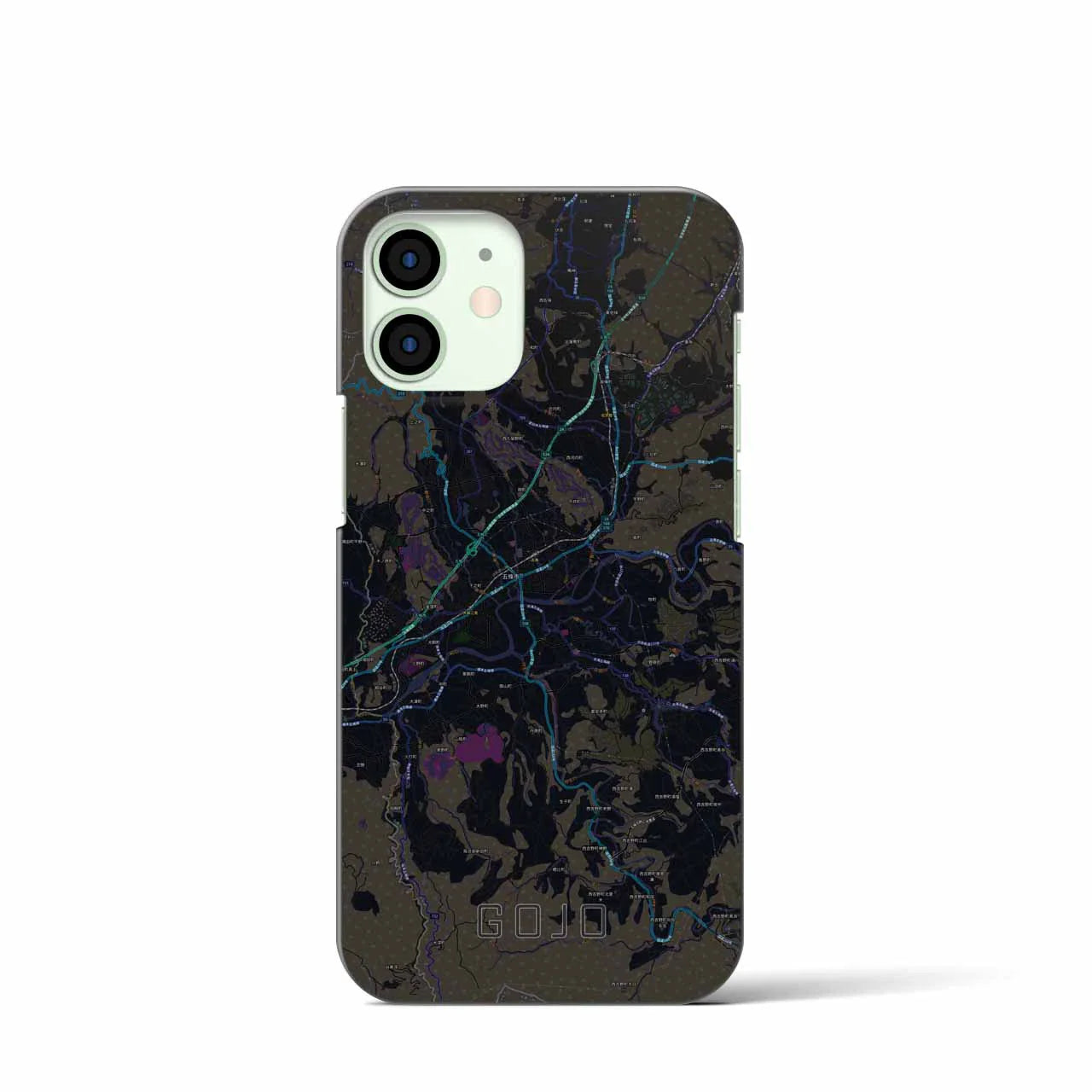 【五條(奈良県)】地図柄iPhoneケース(バックカバータイプ)