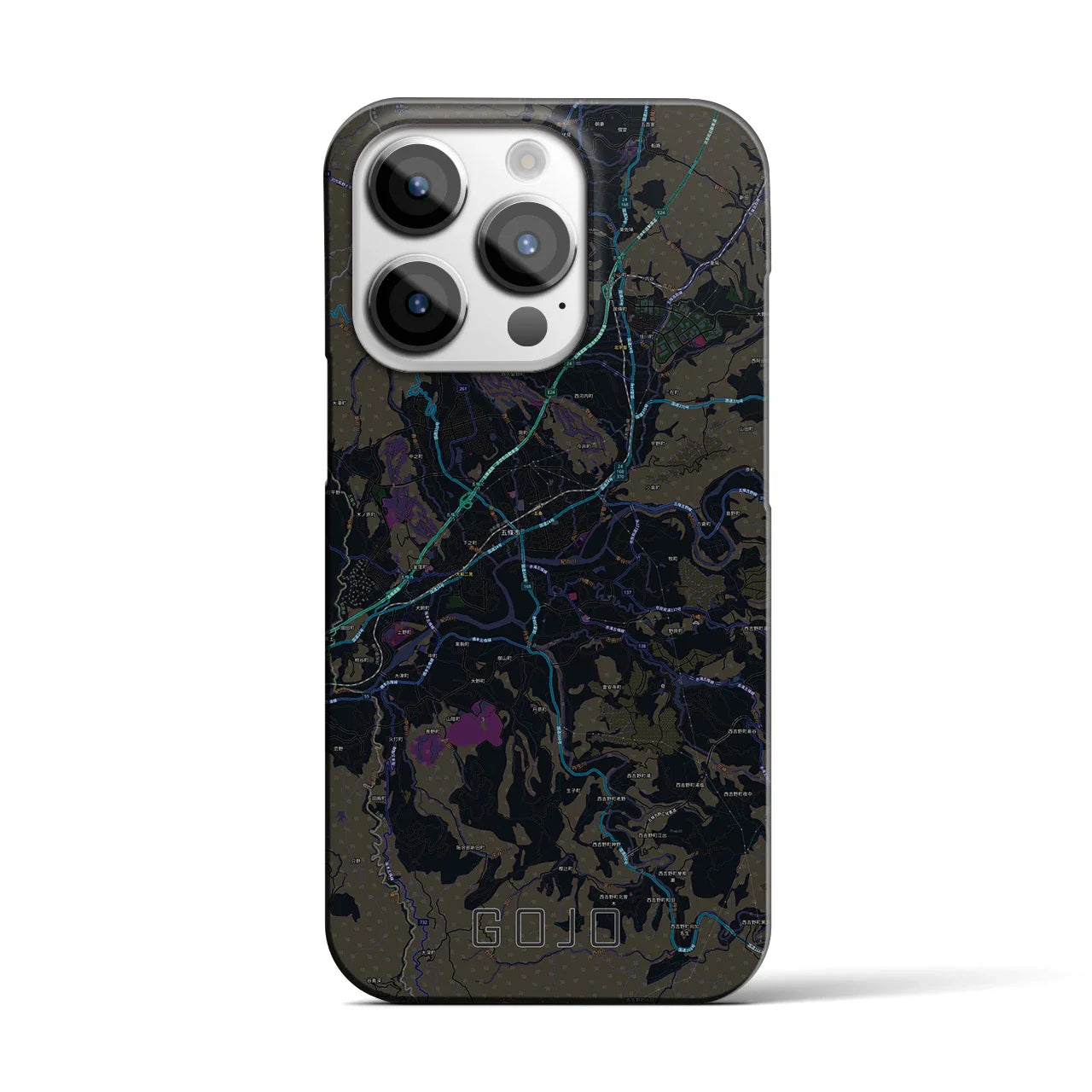 【五條(奈良県)】地図柄iPhoneケース(バックカバータイプ)