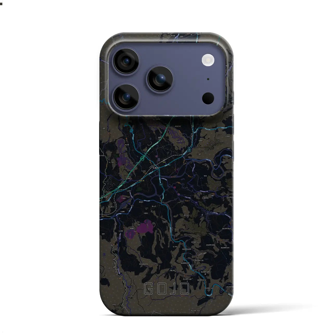 【五條(奈良県)】地図柄iPhoneケース(バックカバータイプ)