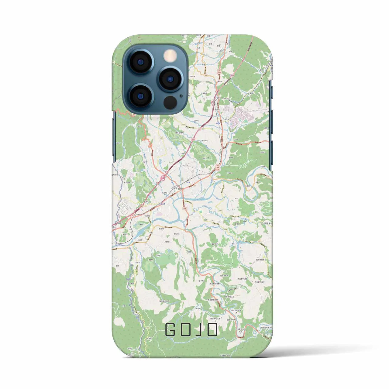 【五條(奈良県)】地図柄iPhoneケース(バックカバータイプ)