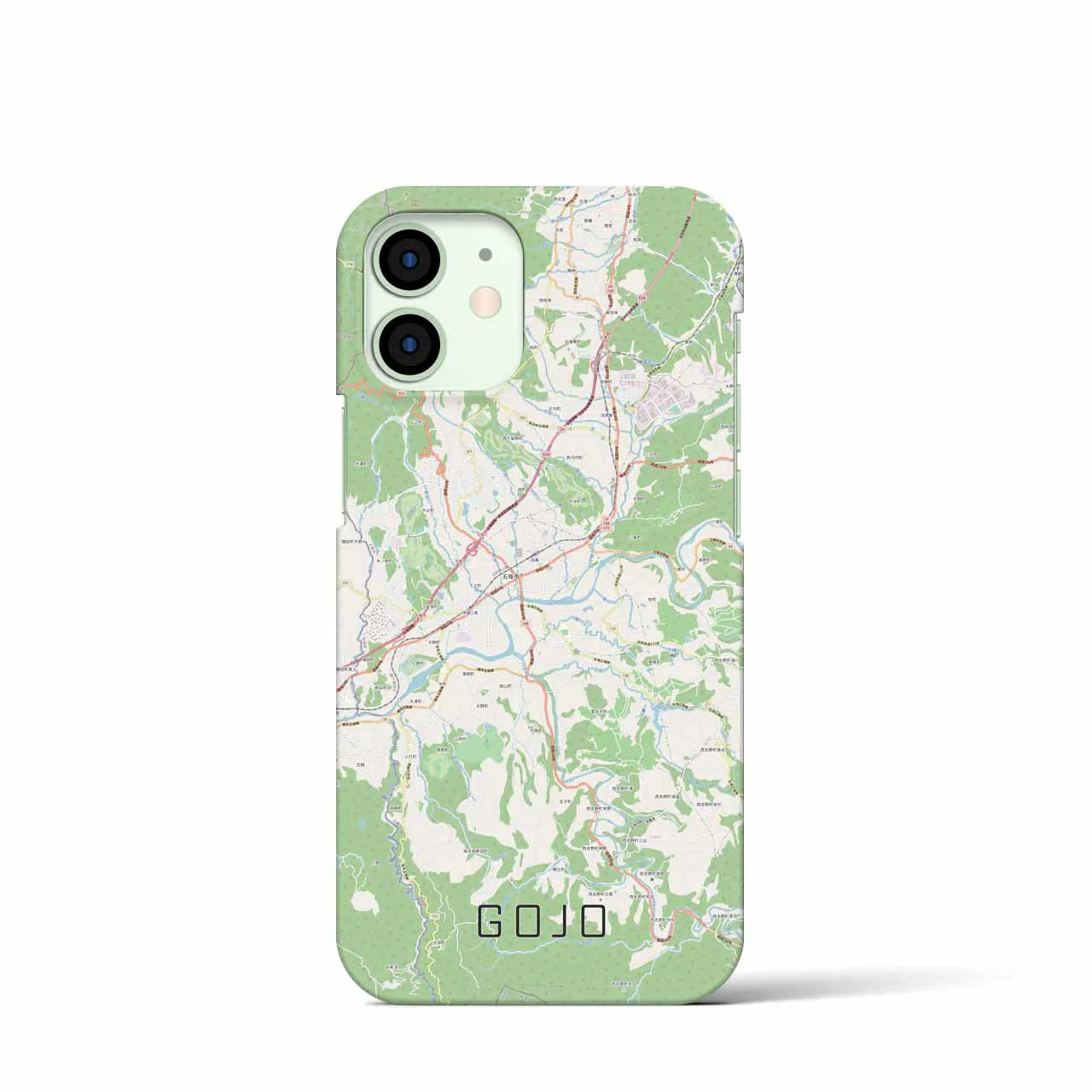 【五條(奈良県)】地図柄iPhoneケース(バックカバータイプ)