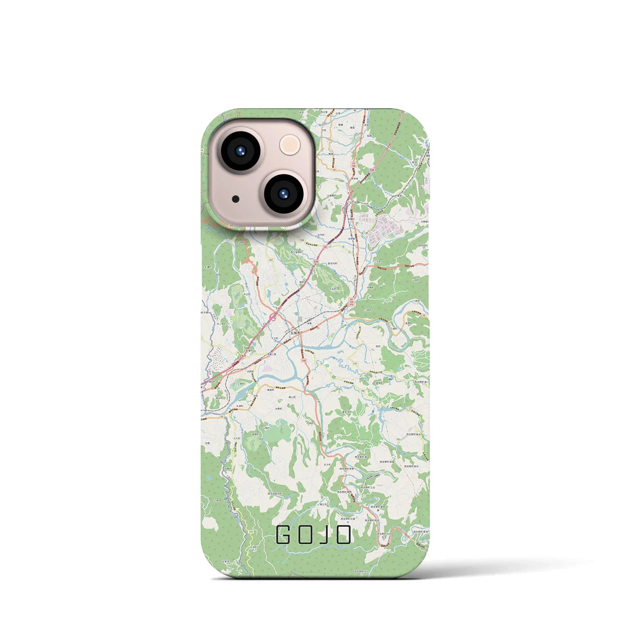 【五條(奈良県)】地図柄iPhoneケース(バックカバータイプ)