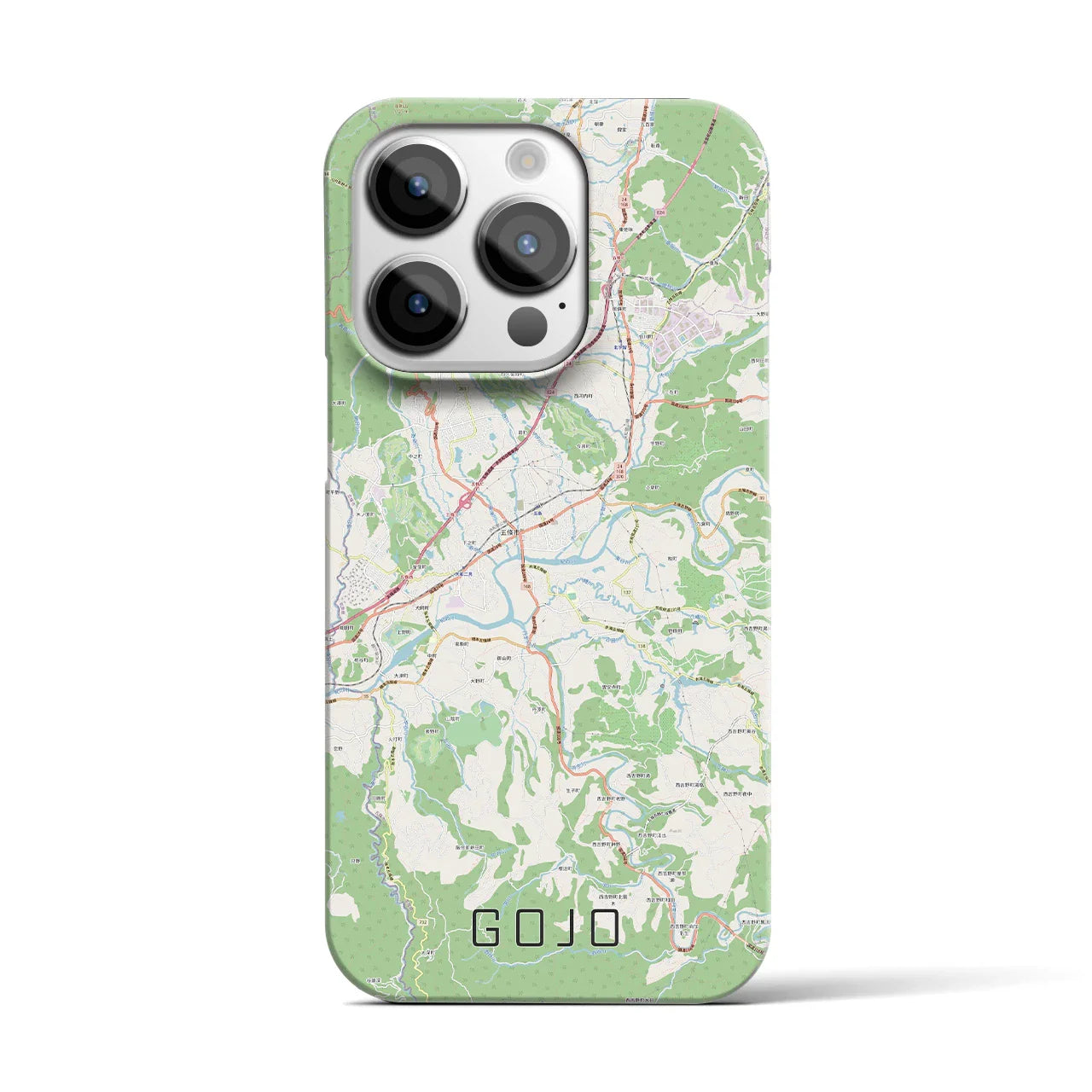 【五條(奈良県)】地図柄iPhoneケース(バックカバータイプ)