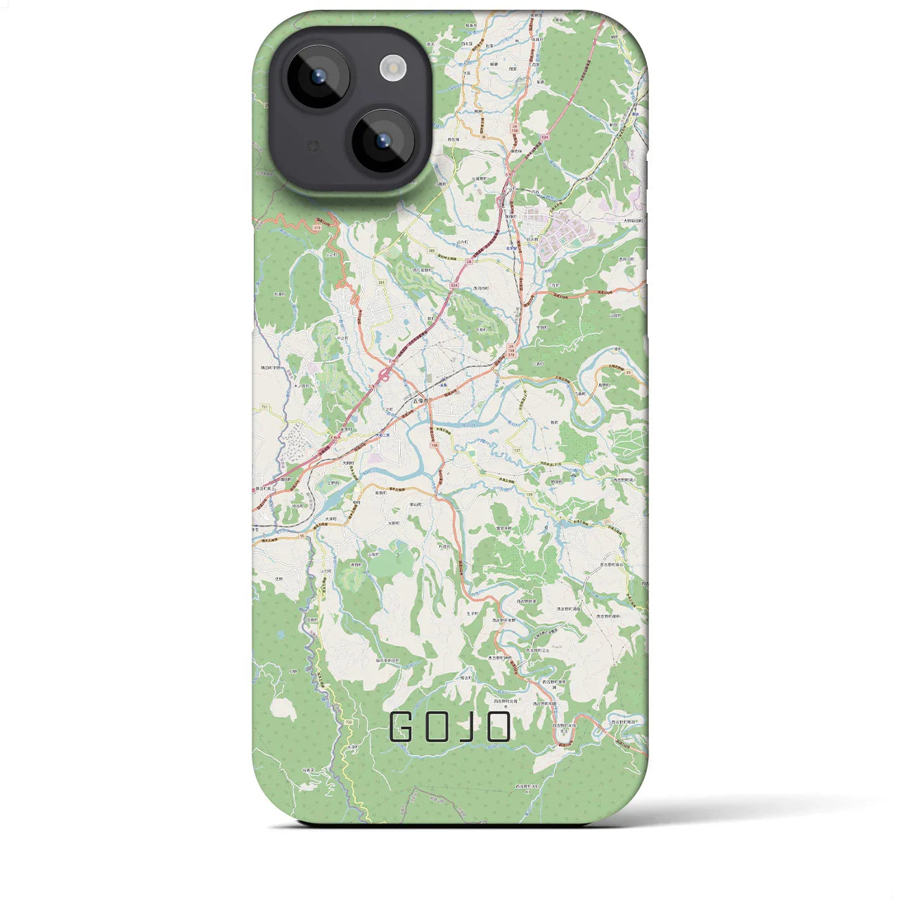 【五條(奈良県)】地図柄iPhoneケース(バックカバータイプ)