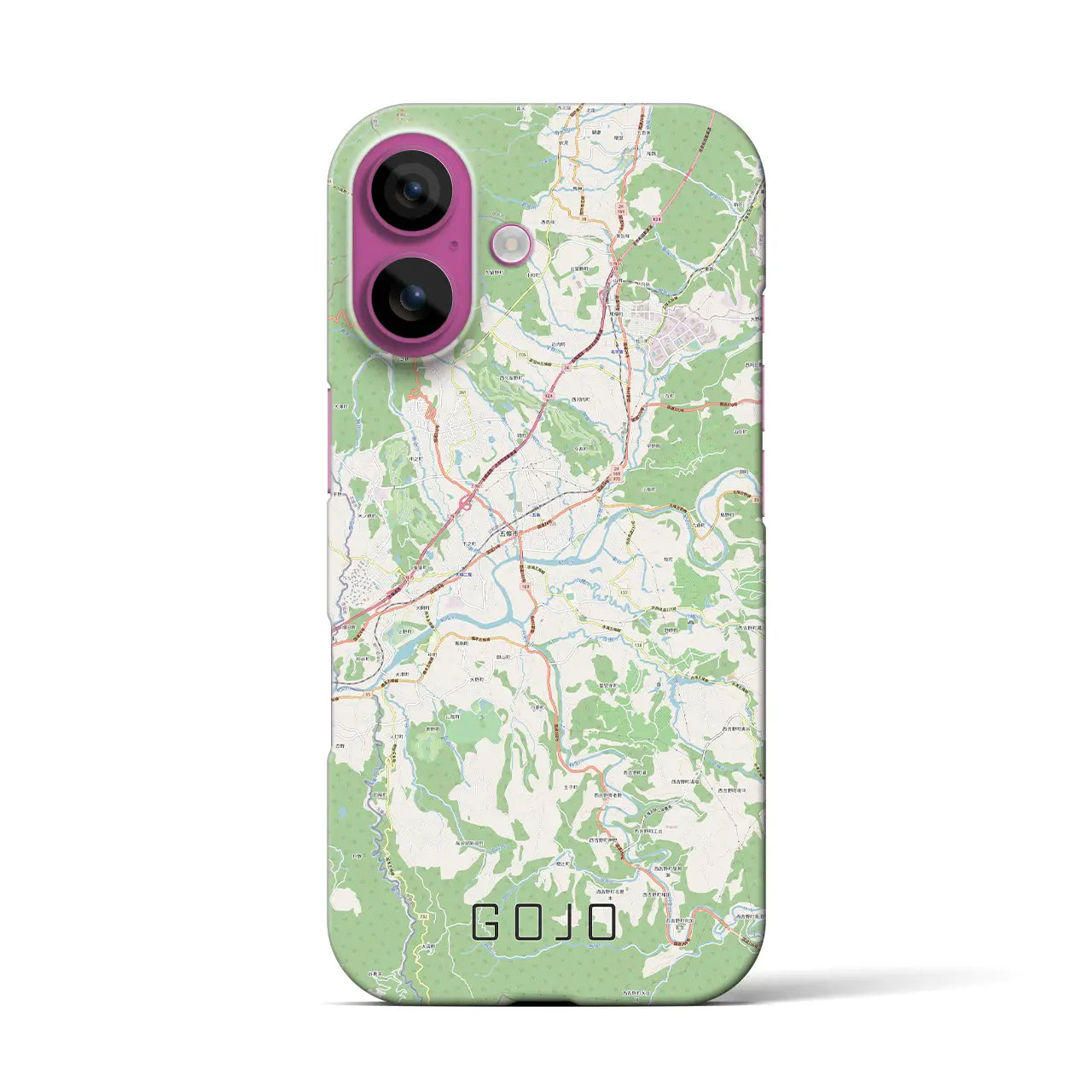 【五條(奈良県)】地図柄iPhoneケース(バックカバータイプ)