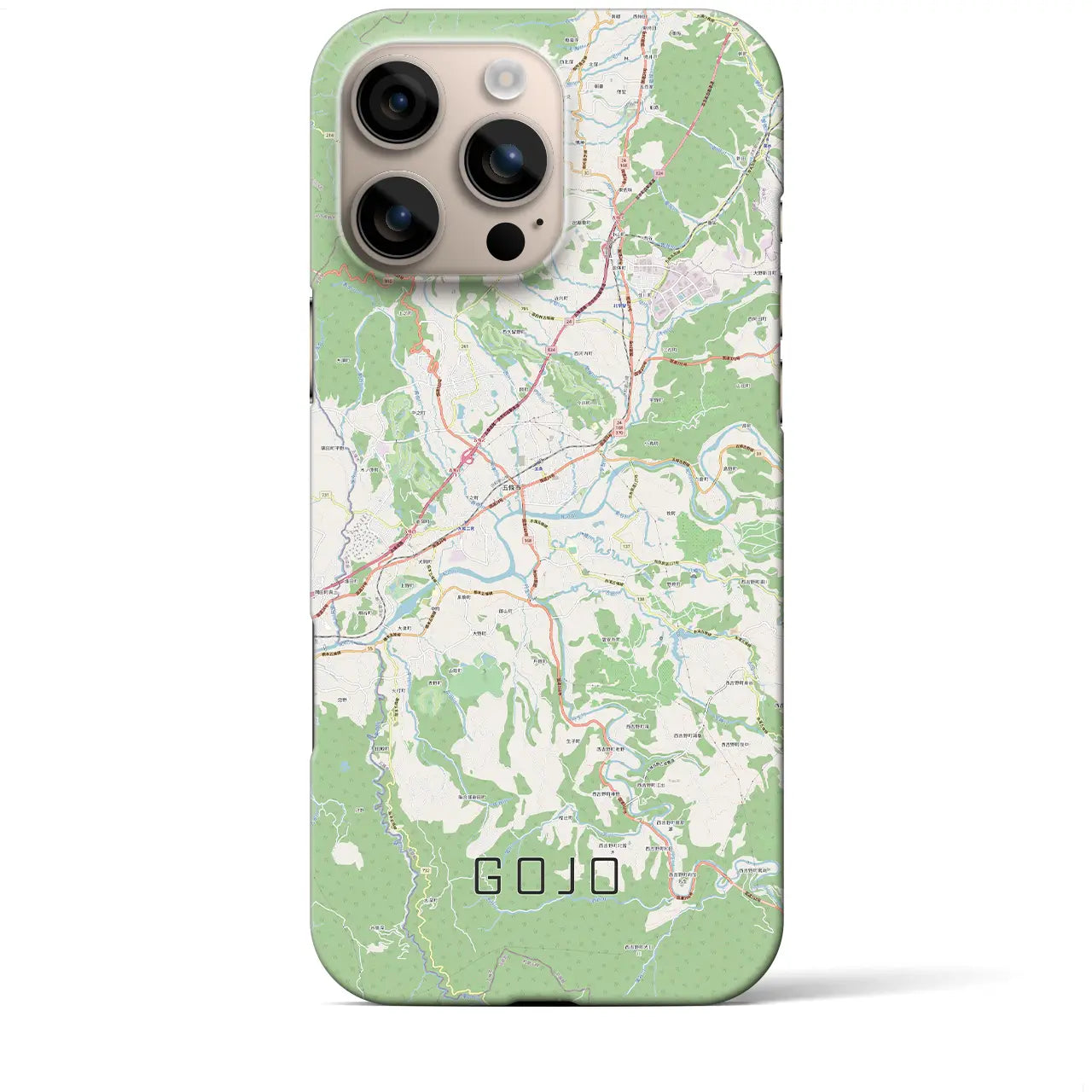 【五條(奈良県)】地図柄iPhoneケース(バックカバータイプ)