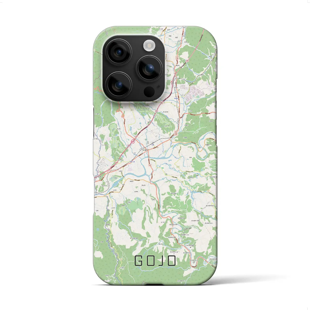 【五條(奈良県)】地図柄iPhoneケース(バックカバータイプ)