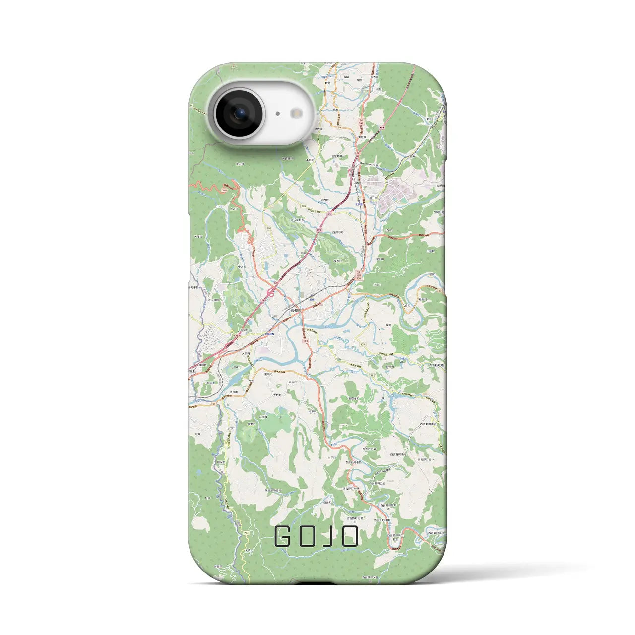 【五條(奈良県)】地図柄iPhoneケース(バックカバータイプ)