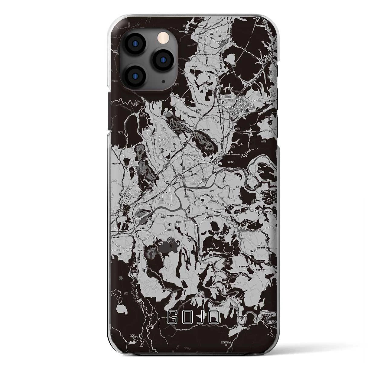 【五條(奈良県)】地図柄iPhoneケース(クリアタイプ)