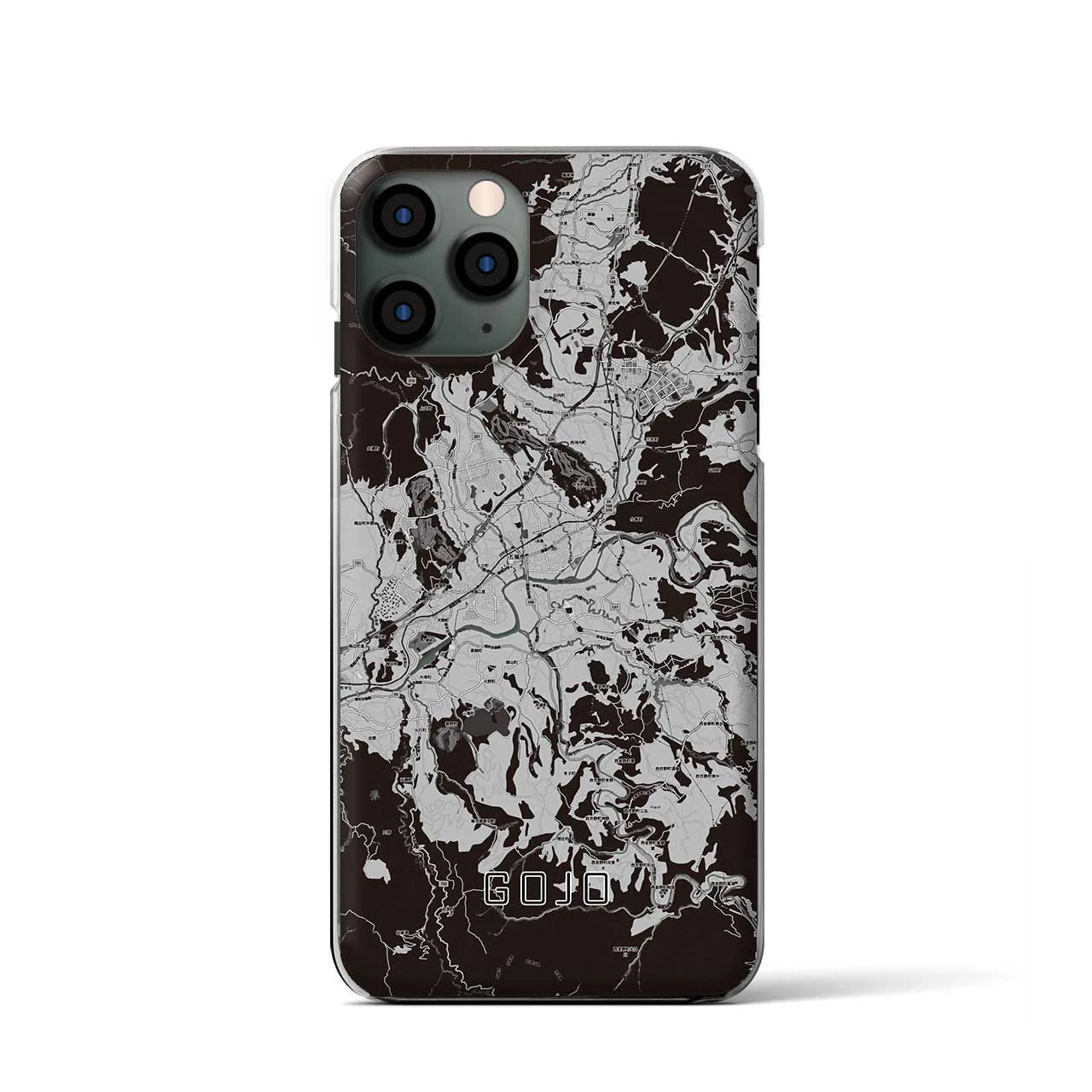 【五條(奈良県)】地図柄iPhoneケース(クリアタイプ)