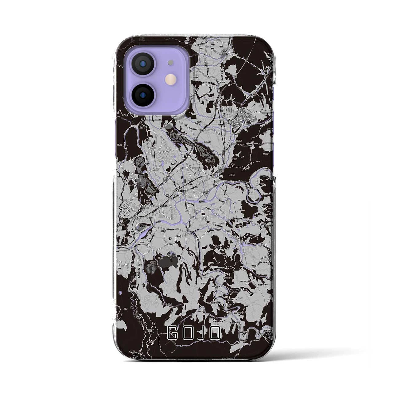 【五條(奈良県)】地図柄iPhoneケース(クリアタイプ)