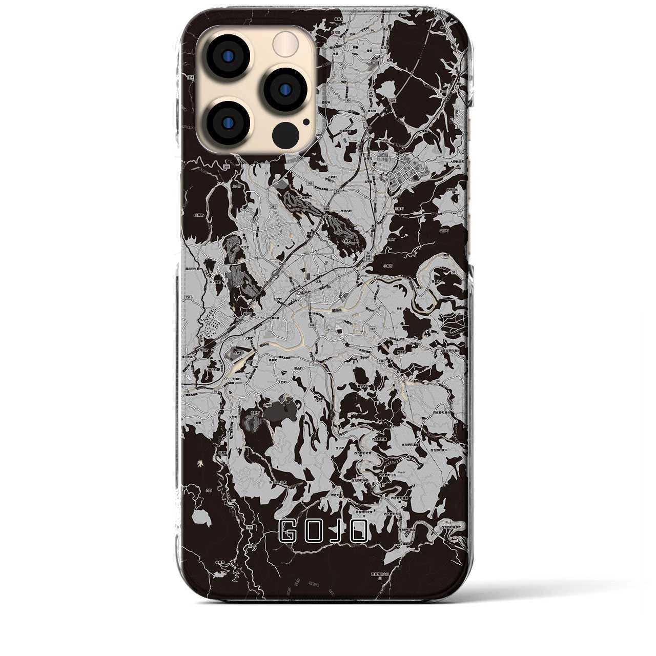 【五條(奈良県)】地図柄iPhoneケース(クリアタイプ)