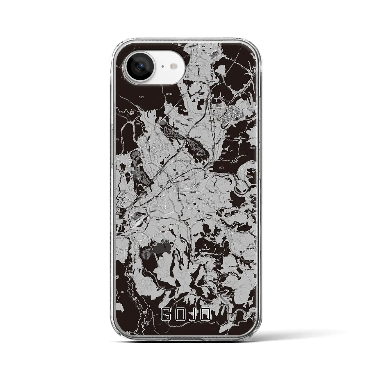 【五條(奈良県)】地図柄iPhoneケース(クリアタイプ)