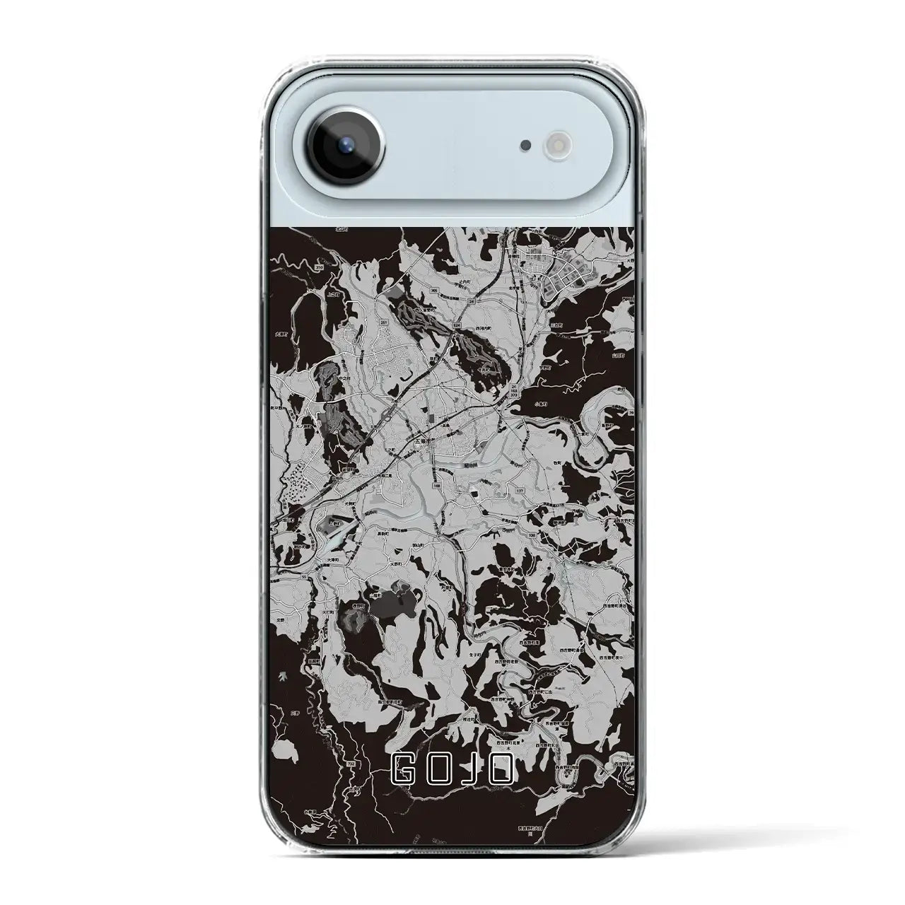 【五條(奈良県)】地図柄iPhoneケース(クリアタイプ)