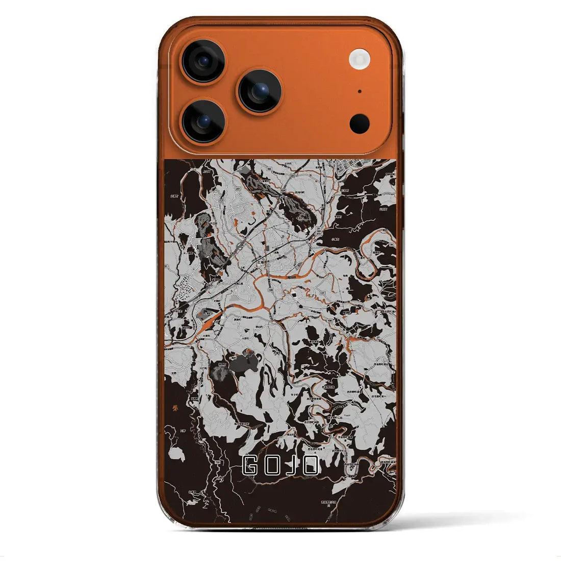 【五條(奈良県)】地図柄iPhoneケース(クリアタイプ)