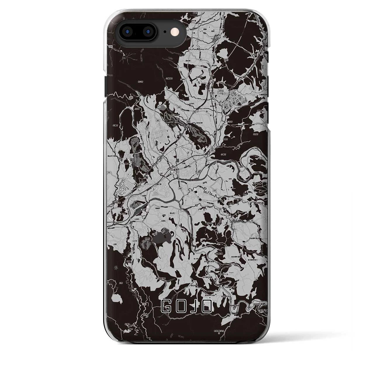 【五條(奈良県)】地図柄iPhoneケース(クリアタイプ)