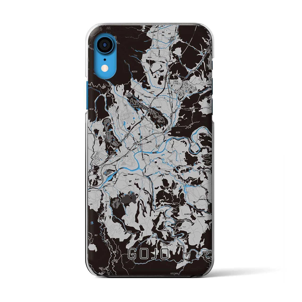 【五條(奈良県)】地図柄iPhoneケース(クリアタイプ)