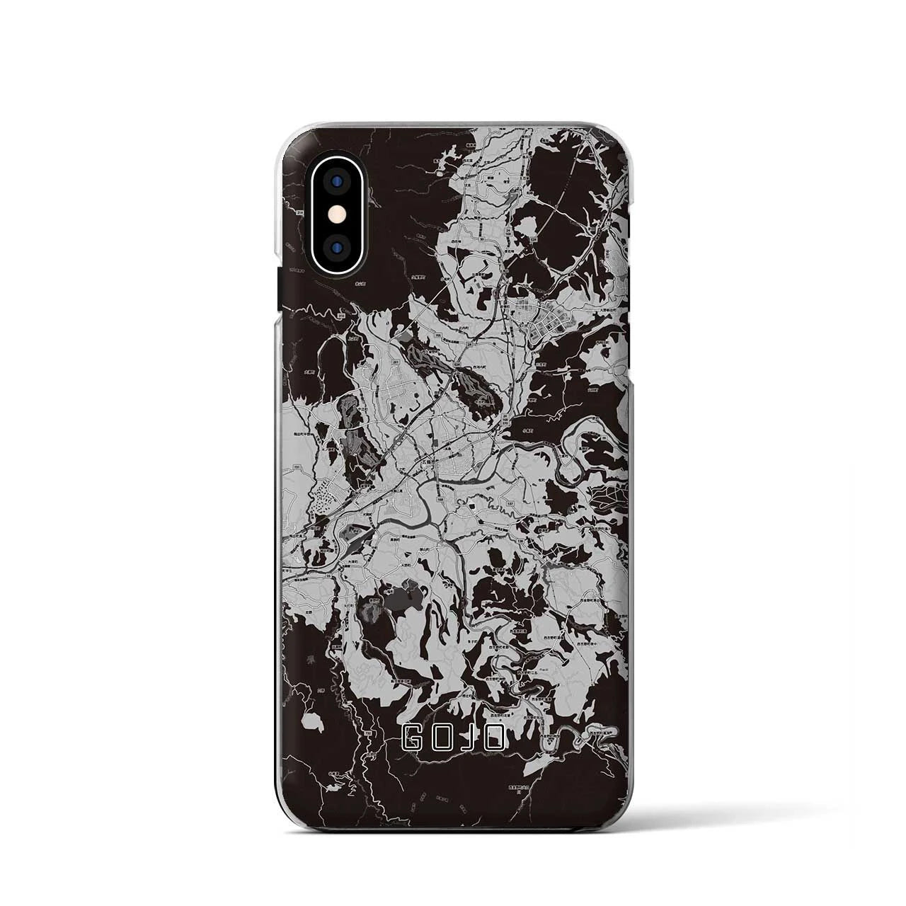 【五條(奈良県)】地図柄iPhoneケース(クリアタイプ)