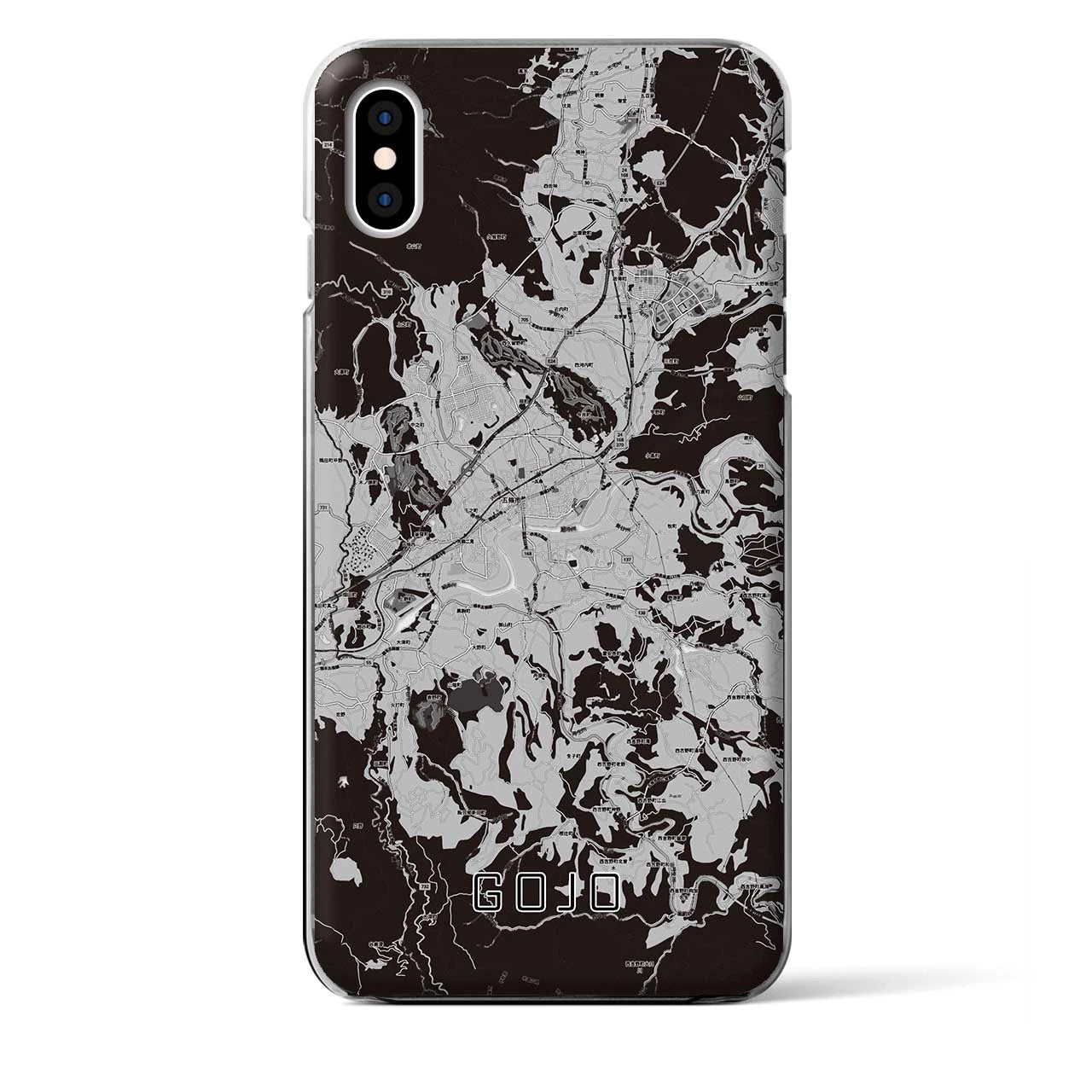 【五條(奈良県)】地図柄iPhoneケース(クリアタイプ)