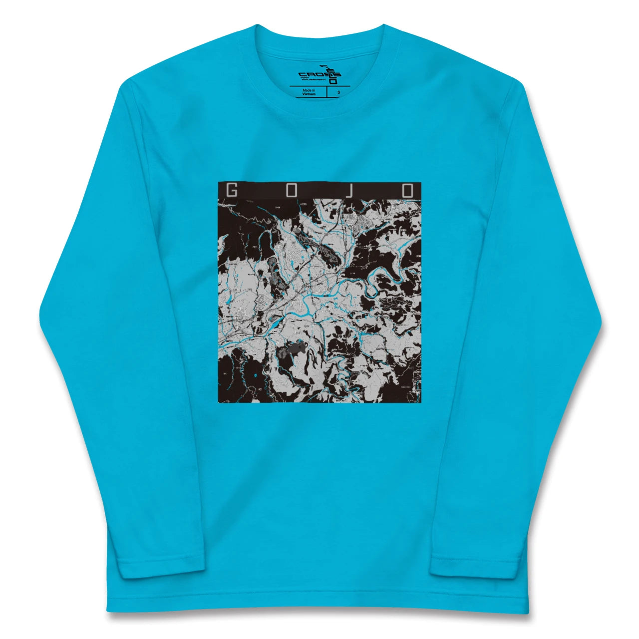 【五條(奈良県)】地図柄ロングスリーブTシャツ