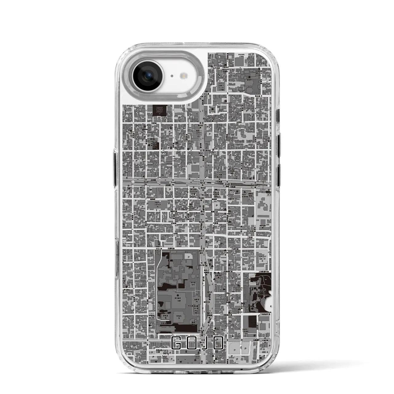 【五条(京都府)】地図柄iPhoneケース(MagSafeタイプ)