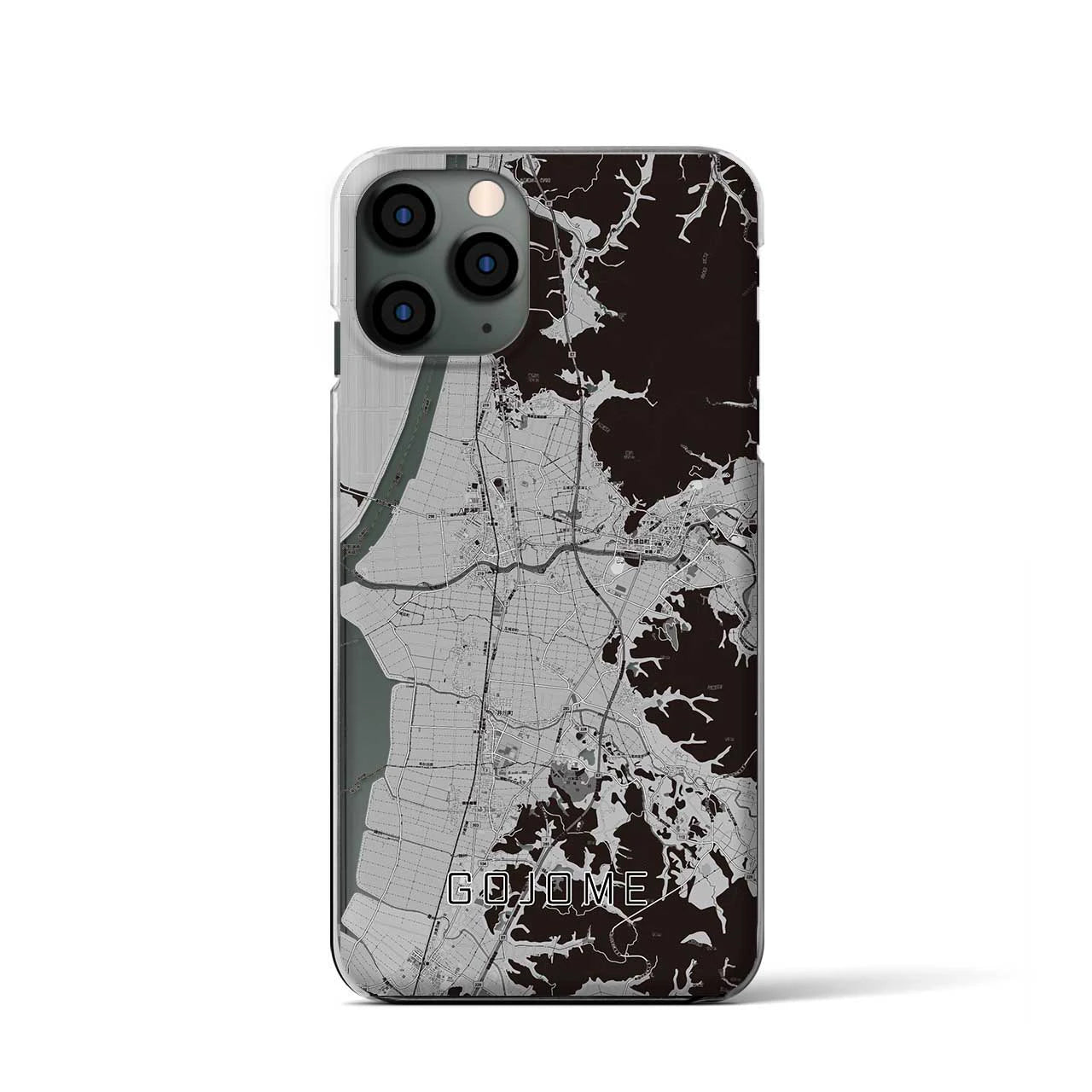 【五城目(秋田県)】地図柄iPhoneケース(クリアタイプ)