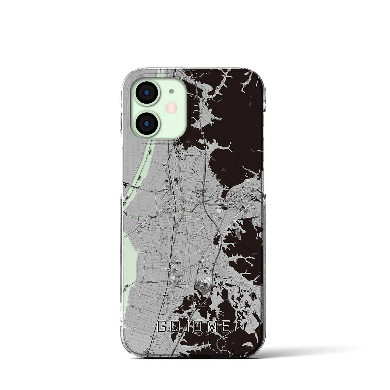 【五城目(秋田県)】地図柄iPhoneケース(クリアタイプ)