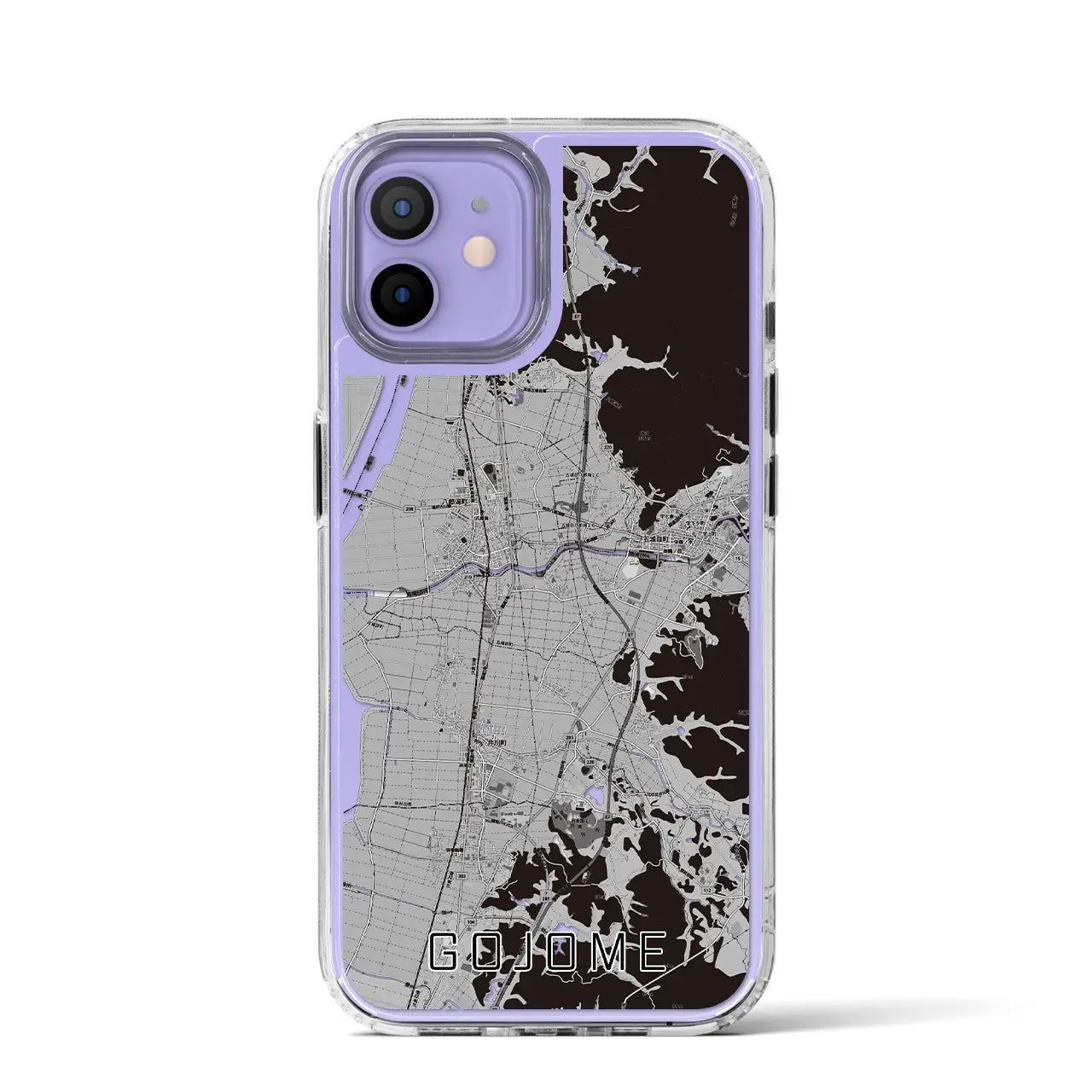 【五城目(秋田県)】地図柄iPhoneケース(MagSafeタイプ)