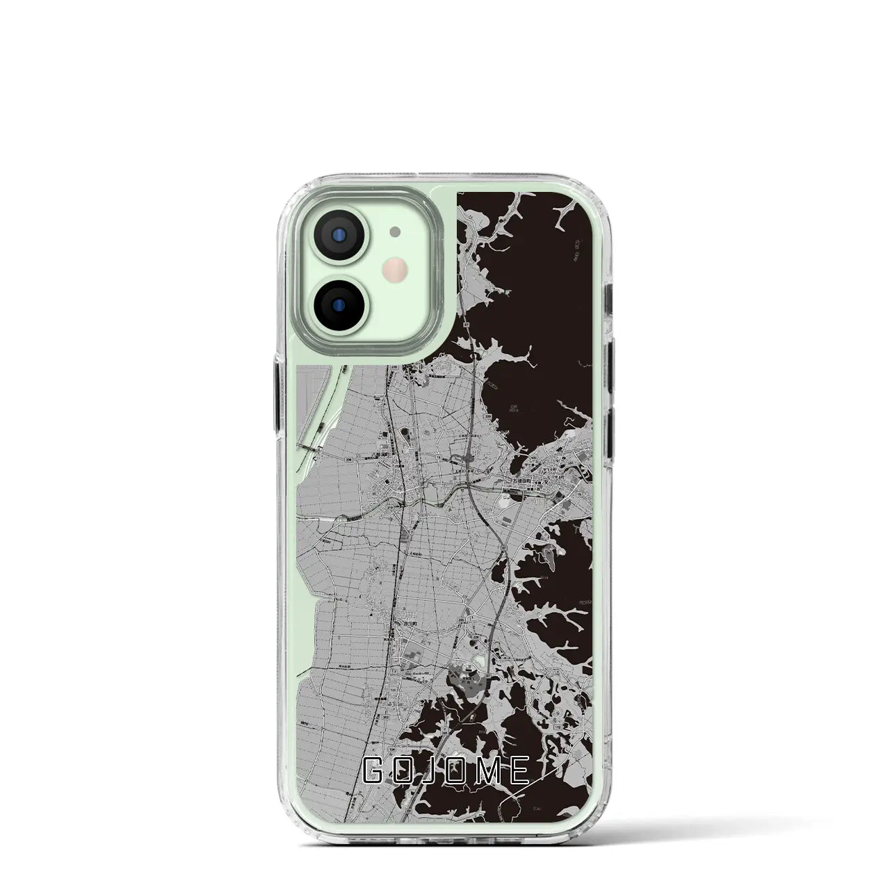 【五城目(秋田県)】地図柄iPhoneケース(MagSafeタイプ)