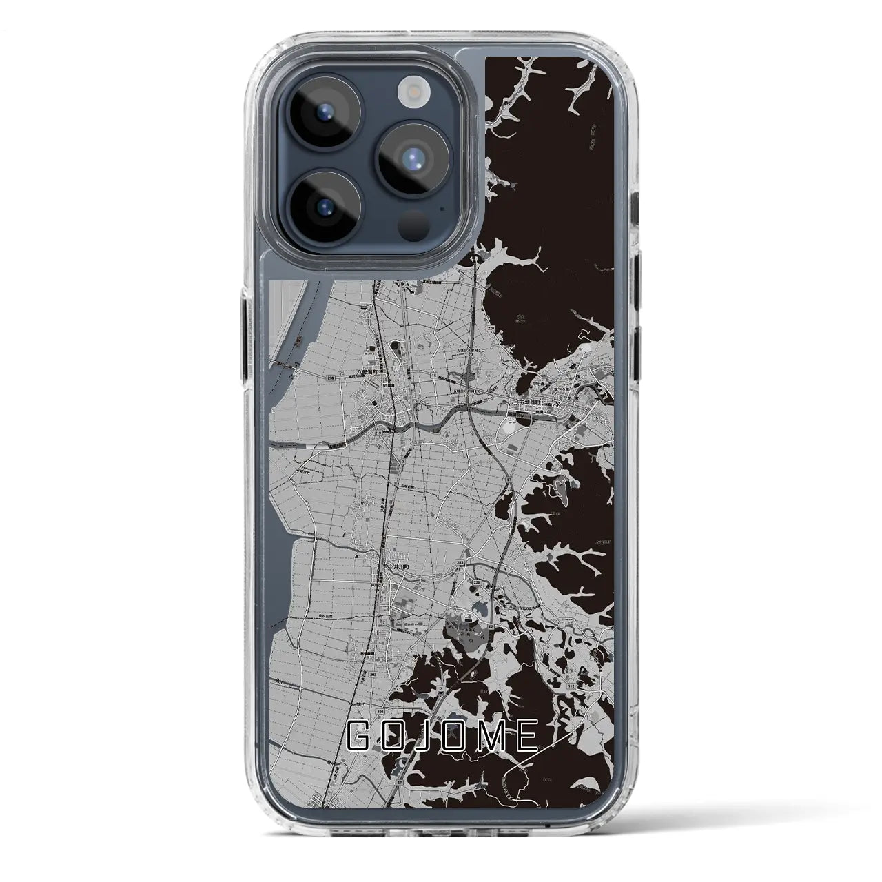 【五城目(秋田県)】地図柄iPhoneケース(MagSafeタイプ)