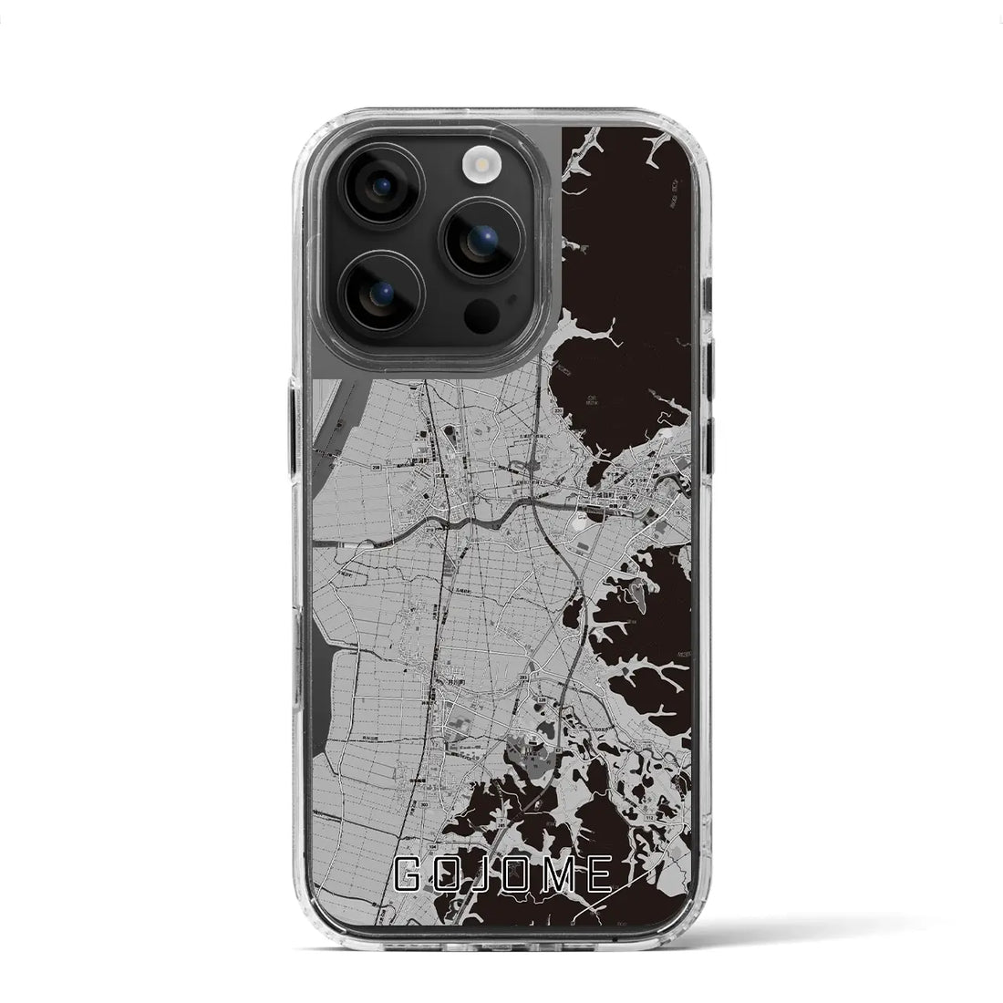 【五城目(秋田県)】地図柄iPhoneケース(MagSafeタイプ)